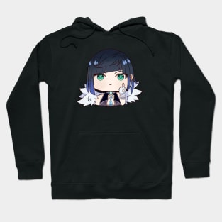 Chibi Yelan Genshin Impact middle finger Hoodie